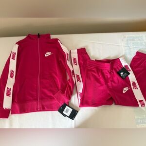 Nike Fuchsia Jacket and Shorts Set